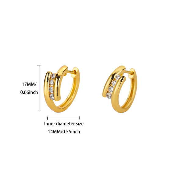Lumina 18k Hoops