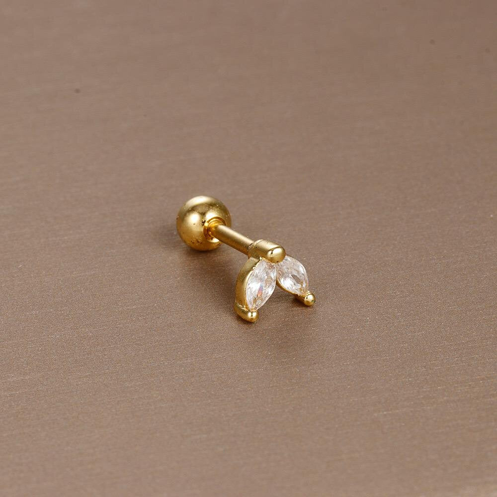 Half Petal Stud