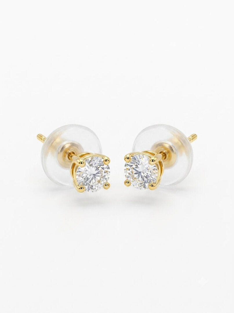 Classic Round Diamond Stud