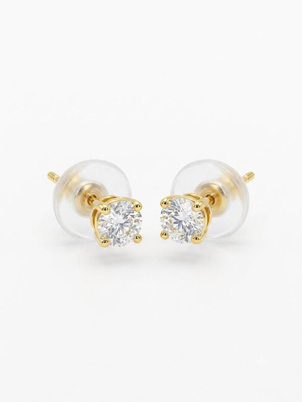Classic Round Diamond Stud