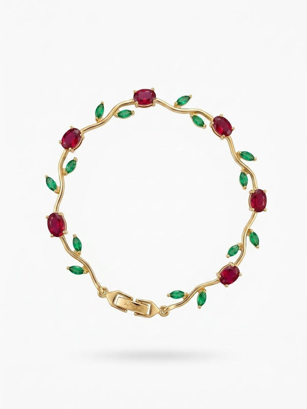 Ruby Serpent Bracelet