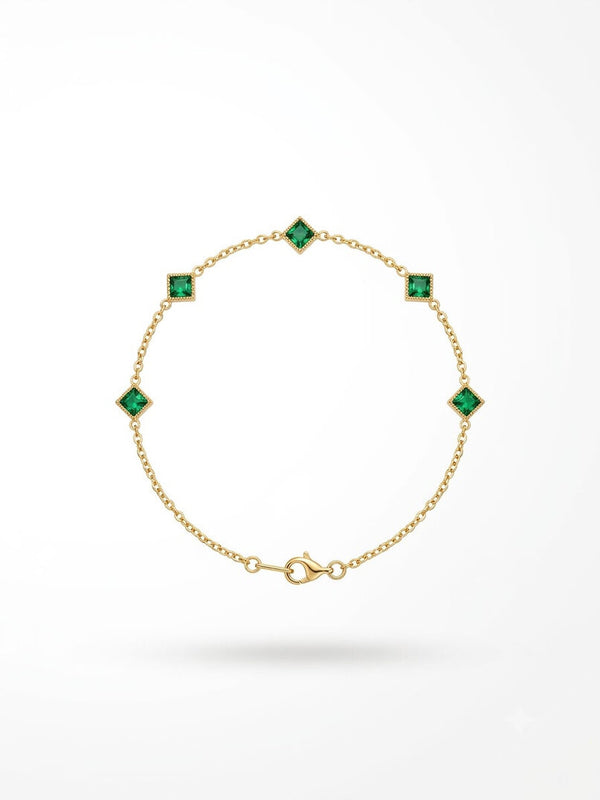 Emerald Edge Link Bracelet