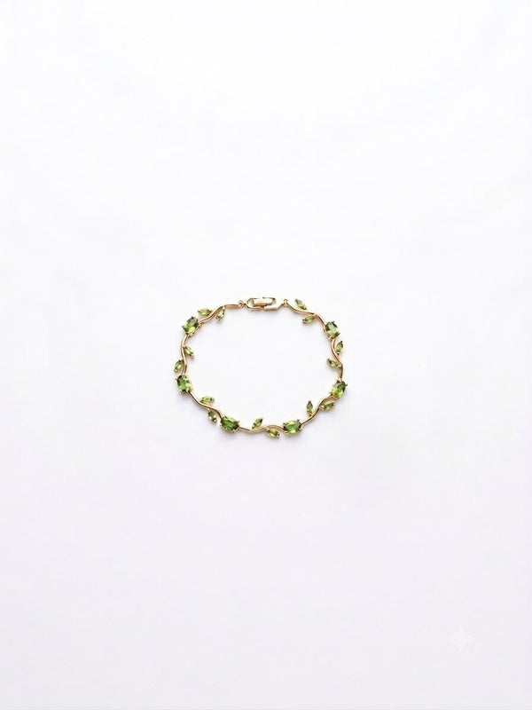 Emerald Green Tulip Bracelet