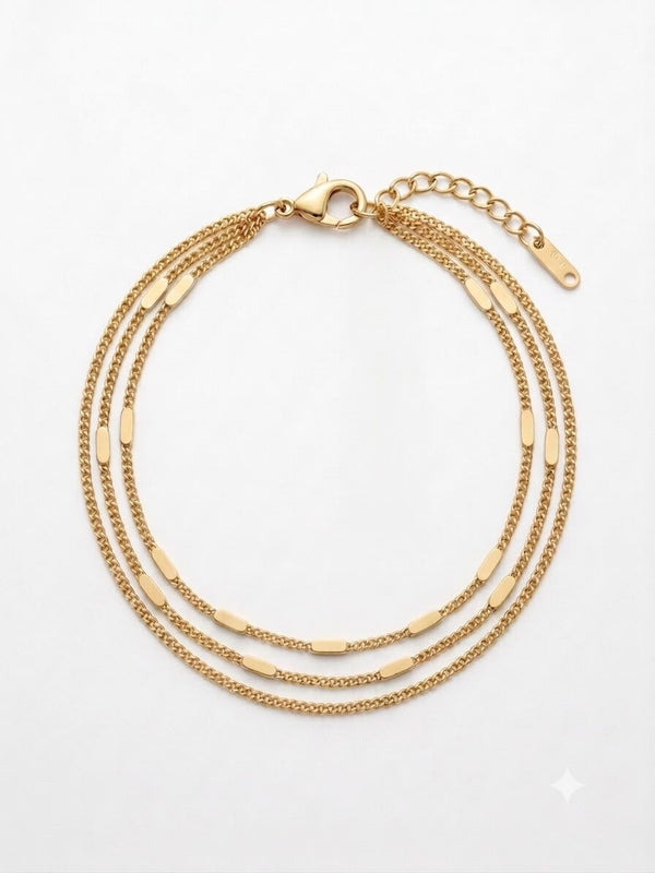 Liora Gold Layered Bracelets